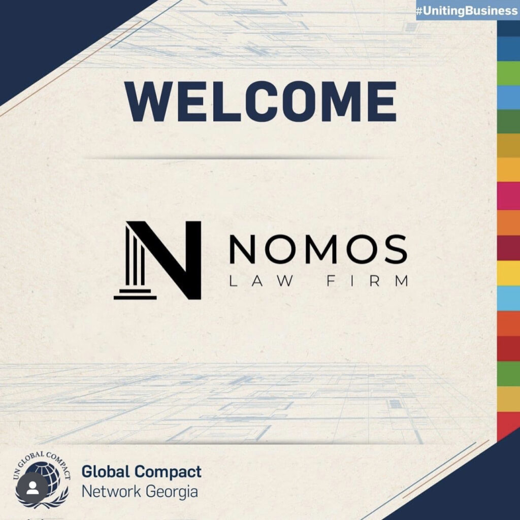 Nomos Georgia is a member of the United Nations Global compact